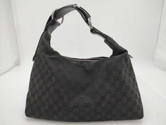 GUCCI GG Canvas GUCCI Horsebit Handbag GG Canvas Handbag