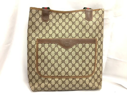 GUCCI GG Supreme Sherry Line Tote Bag