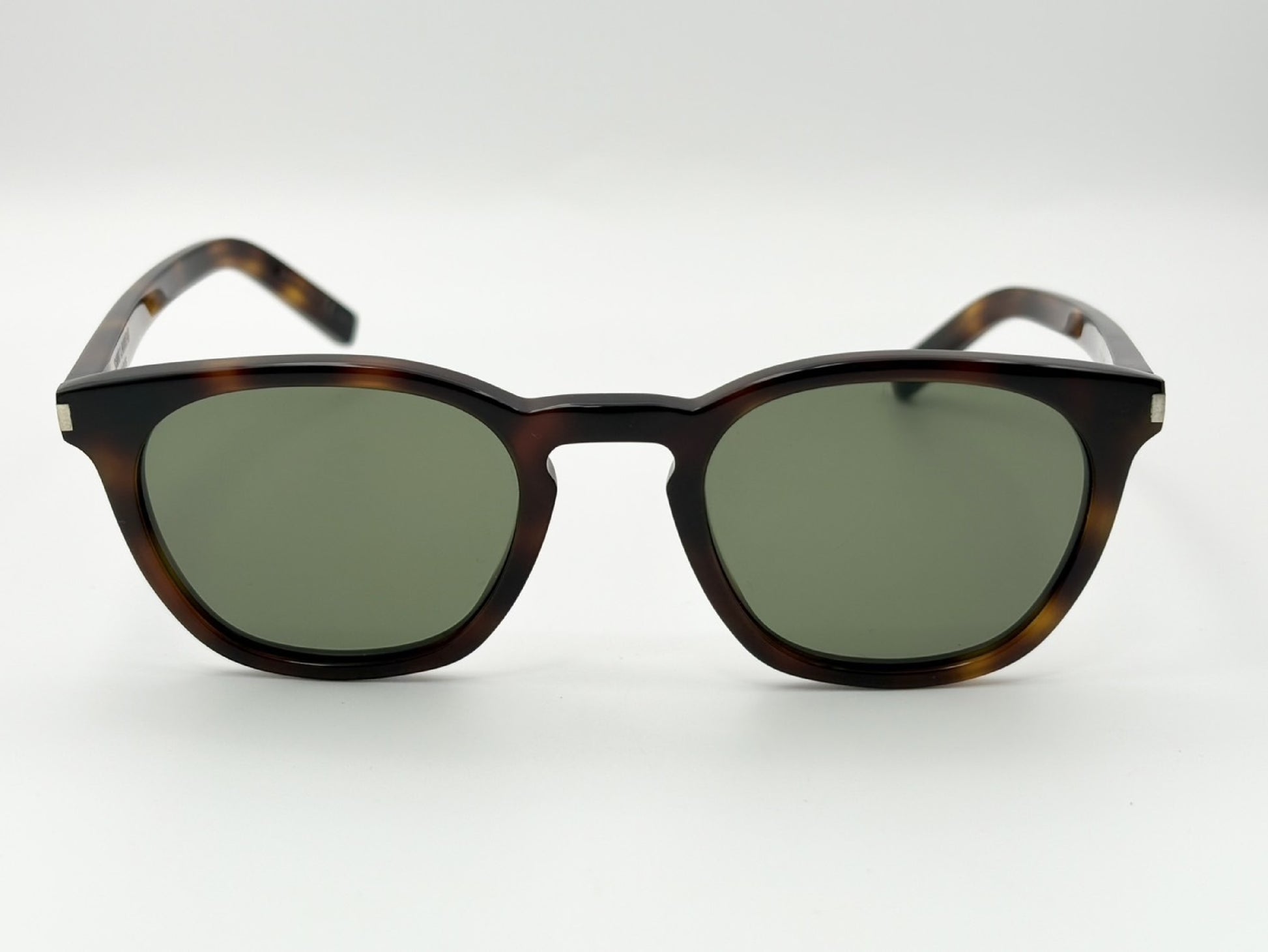 SAINT LAURENT SAINT LAURENT SL28 Classic 49□23-140 Sunglasses Tortoiseshell Brown Leather Case Included Current Model Sunglasses/Eyeglasses