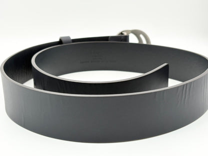 GUCCI 546389 Interlocking G Leather Belt 85/34 Navy