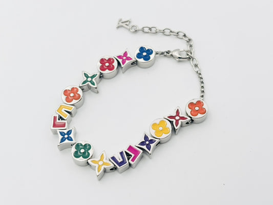 LOUIS VUITTON M5145A Monogram Party Bracelet, Multicolor, Logo, Monogram Flower, AK3273, Bracelet/Bangle