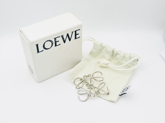 LOEWE Anagram Brooch Silver Brooch