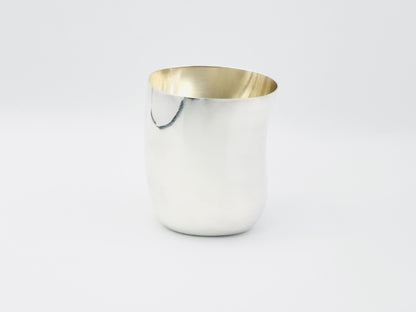 GUCCI Baby GG Logo 9000L Cup/Tumbler, 925 Sterling Silver, 107.5g, Silverware, Other Accessories