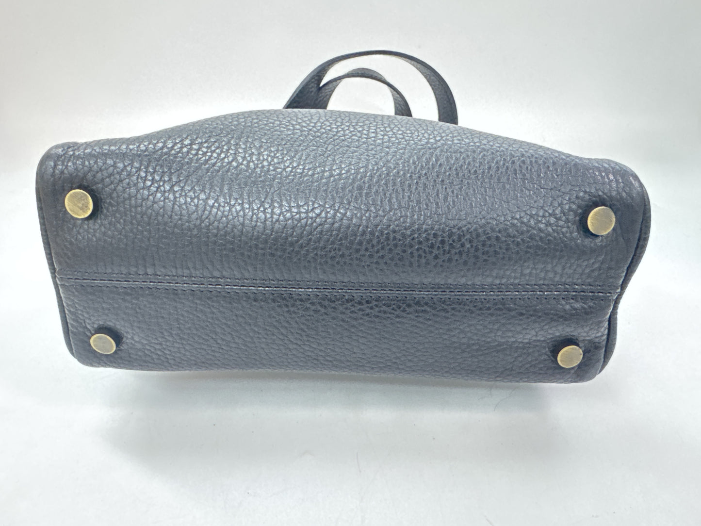 BURBERRY Check Leather Handbag