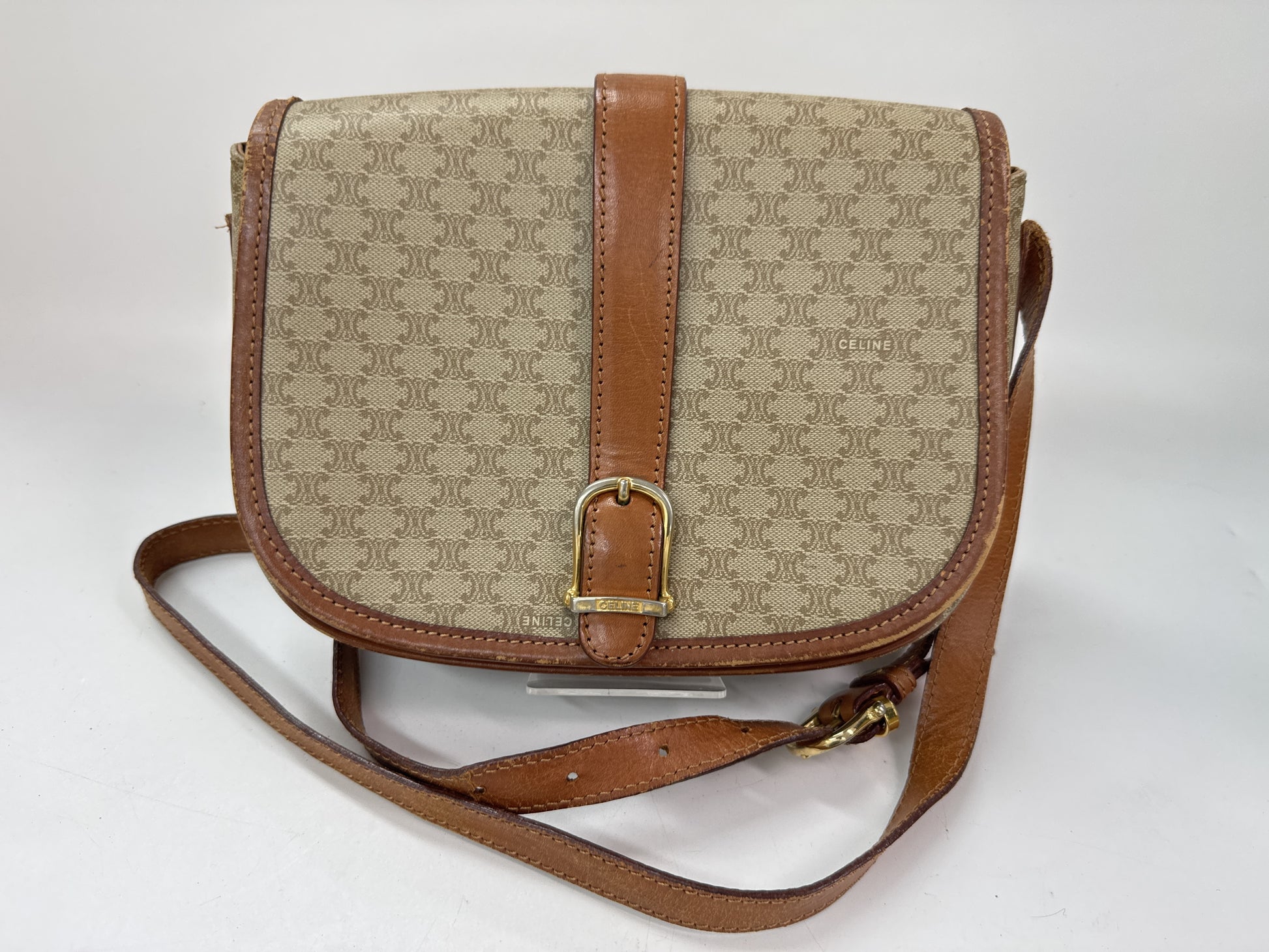 CELINE Macadam Shoulder Bag