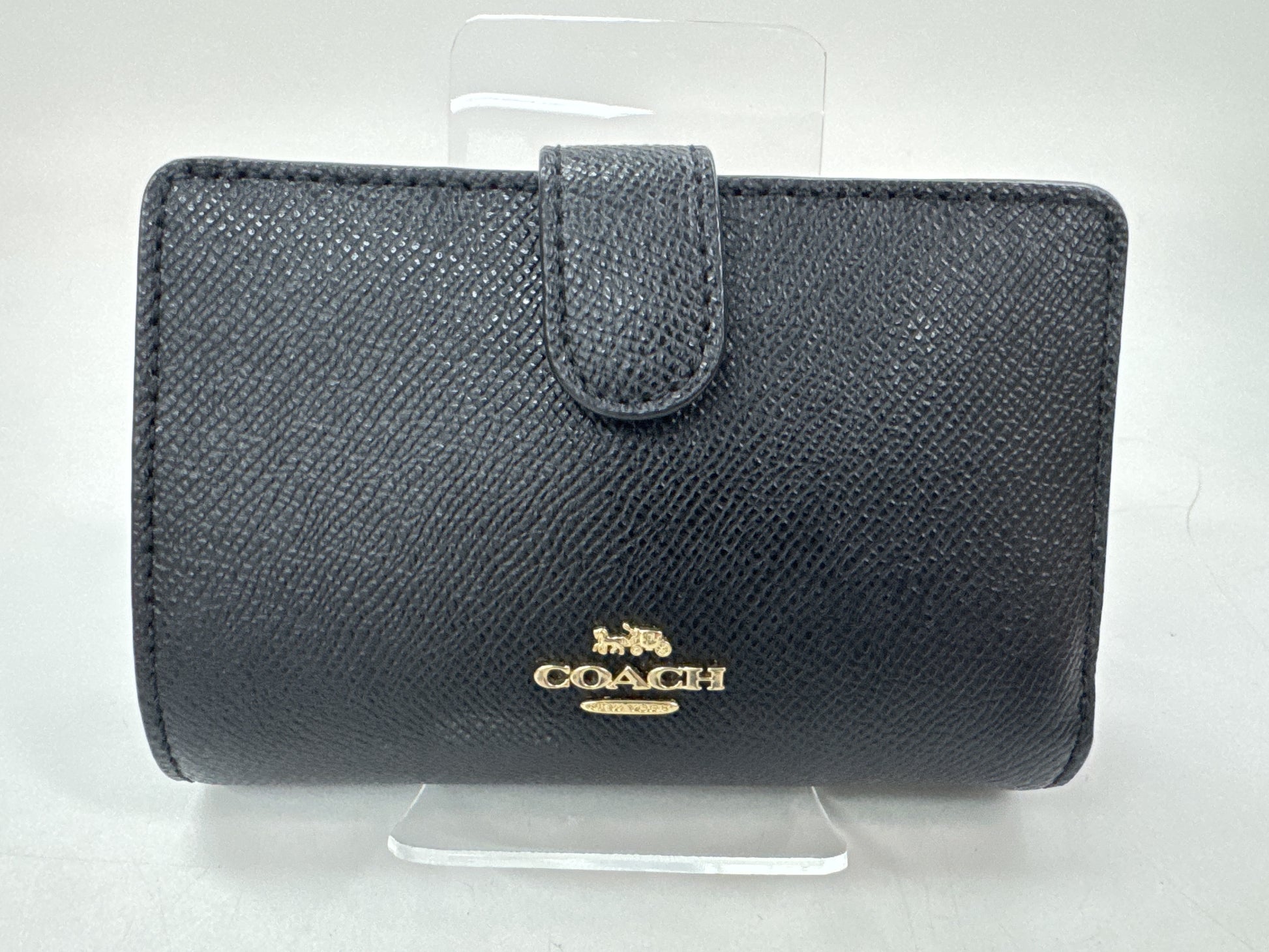 COACH Compact Wallet Black Wallet