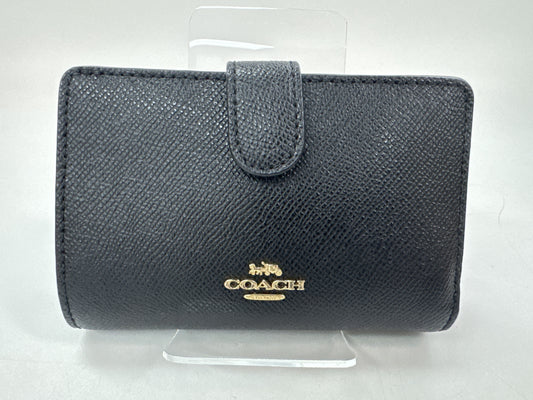 COACH Compact Wallet Black Wallet