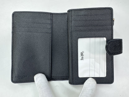 COACH Compact Wallet Black Wallet
