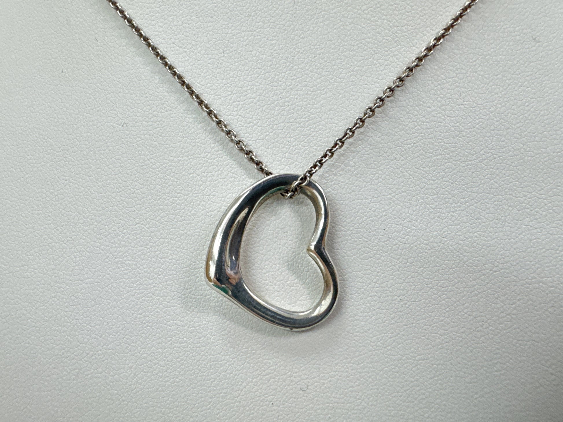 Tiffany & Co. Tiffany & Co. 925 Open Heart Necklace 5.4g 41cm Necklace