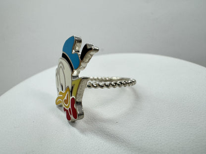 Dior Gucci x Disney Donald Duck Ring #16 925 Silver