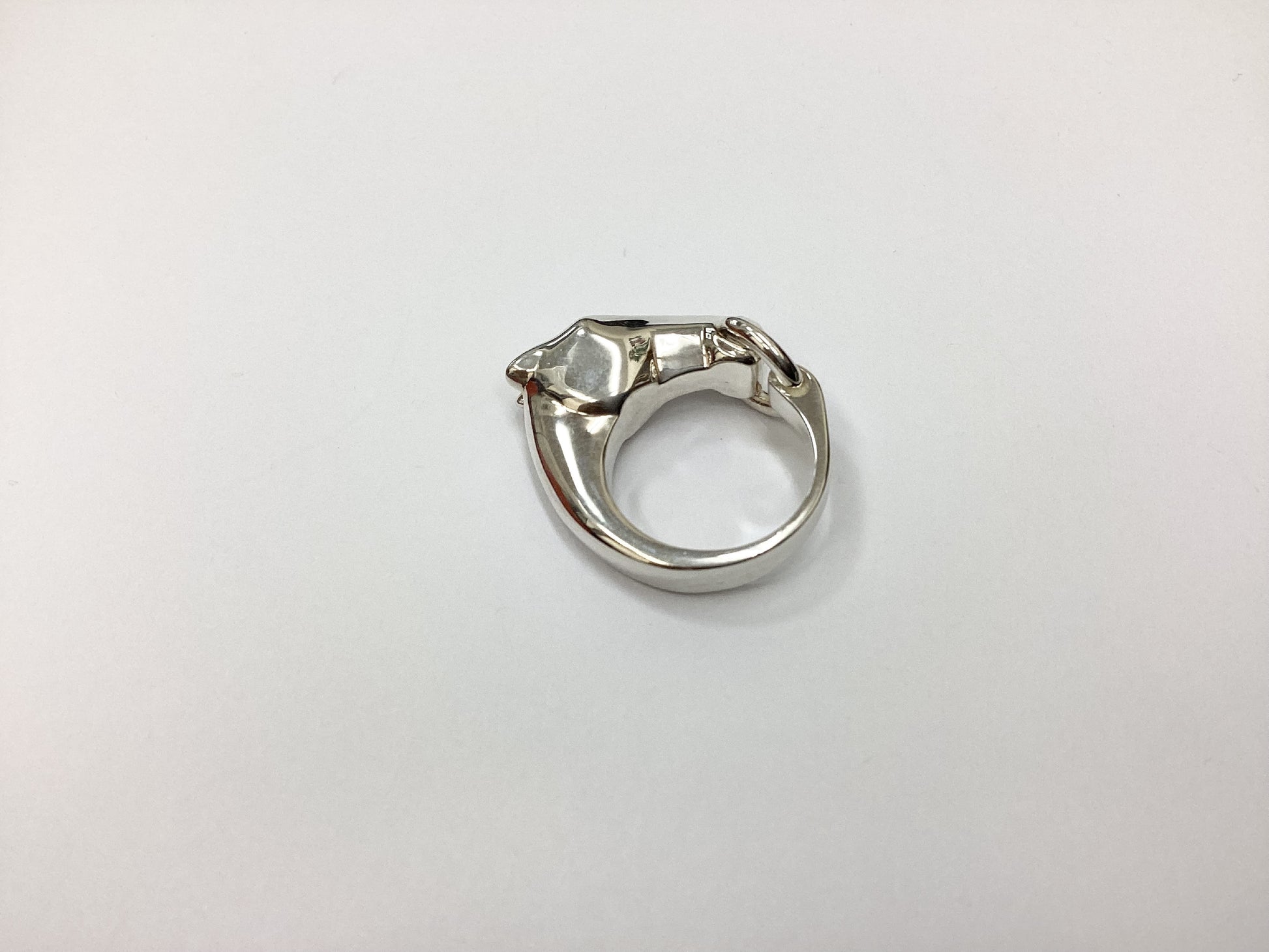 HERMES Ag925 Gallop Ring #52 22O440598 15.7g Ring