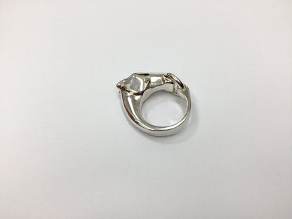 HERMES Ag925 Gallop Ring #52 22O440598 15.7g Ring