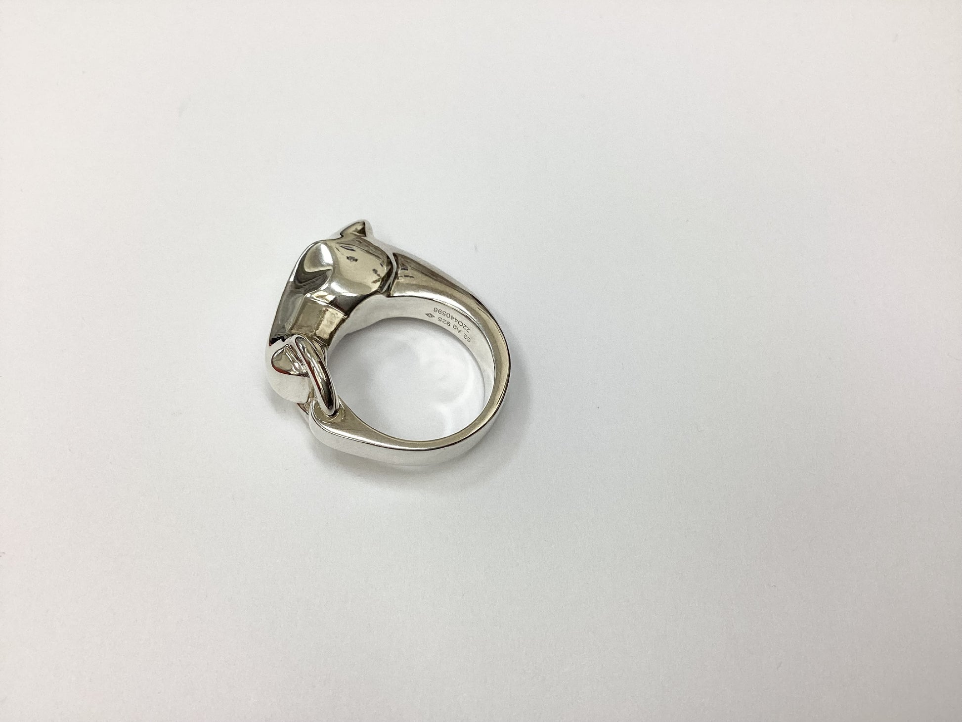 HERMES Ag925 Gallop Ring #52 22O440598 15.7g Ring