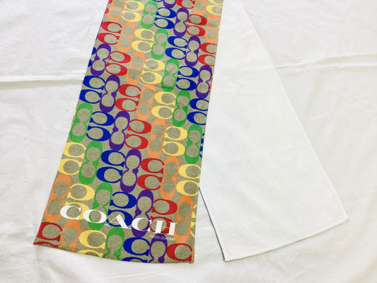 COACH Colorful Logo Multicolor 2023 Scarf Towel 22 x 108 cm Scarf