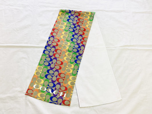 COACH Colorful Logo Multicolor 2023 Scarf Towel 22 x 108 cm Scarf