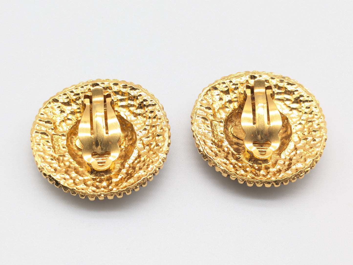 CHANEL CHANEL Logo Coco Mark Earrings with Rice