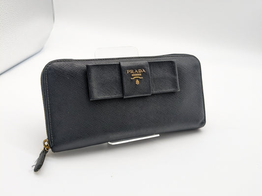 PRADA Saffiano Ribbon Wallet