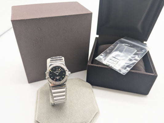 OMEGA 1465.51 57428222 Quartz Black Dial Women's Watch