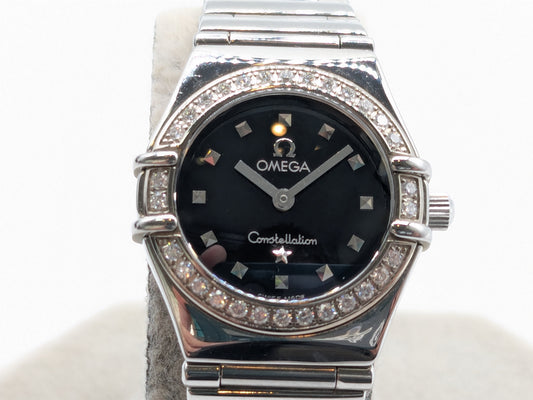 OMEGA 1465.51 57428222 Quartz Black Dial Women's Watch
