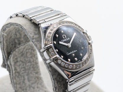 OMEGA 1465.51 57428222 Quartz Black Dial Women's Watch
