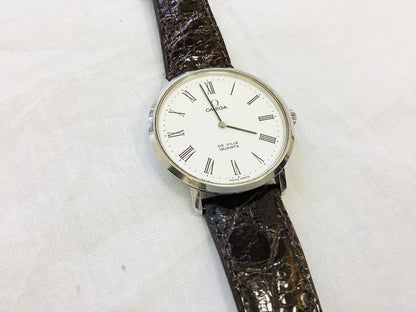 OMEGA Devil Quartz Silver x White Dial Men's Watch
