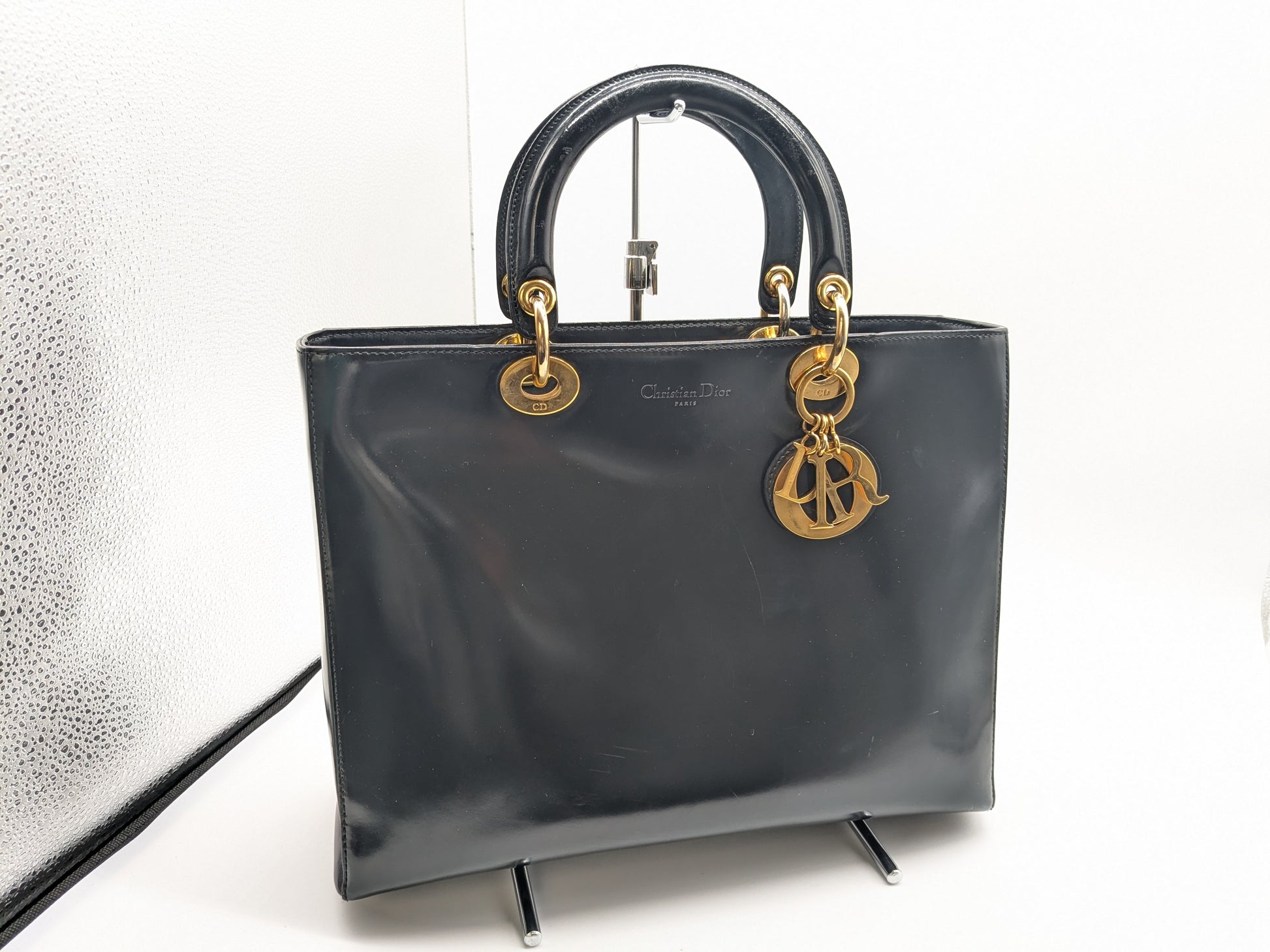 Dior Lady Dior Patent Tote Bag