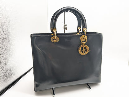 Dior Lady Dior Patent Tote Bag