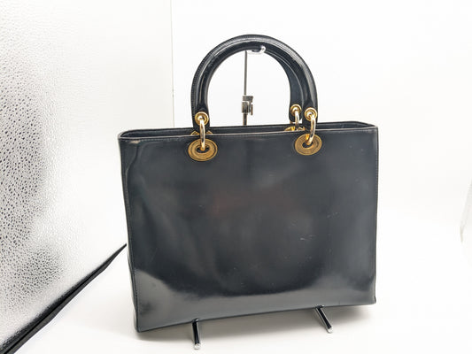 Dior Lady Dior Patent Tote Bag