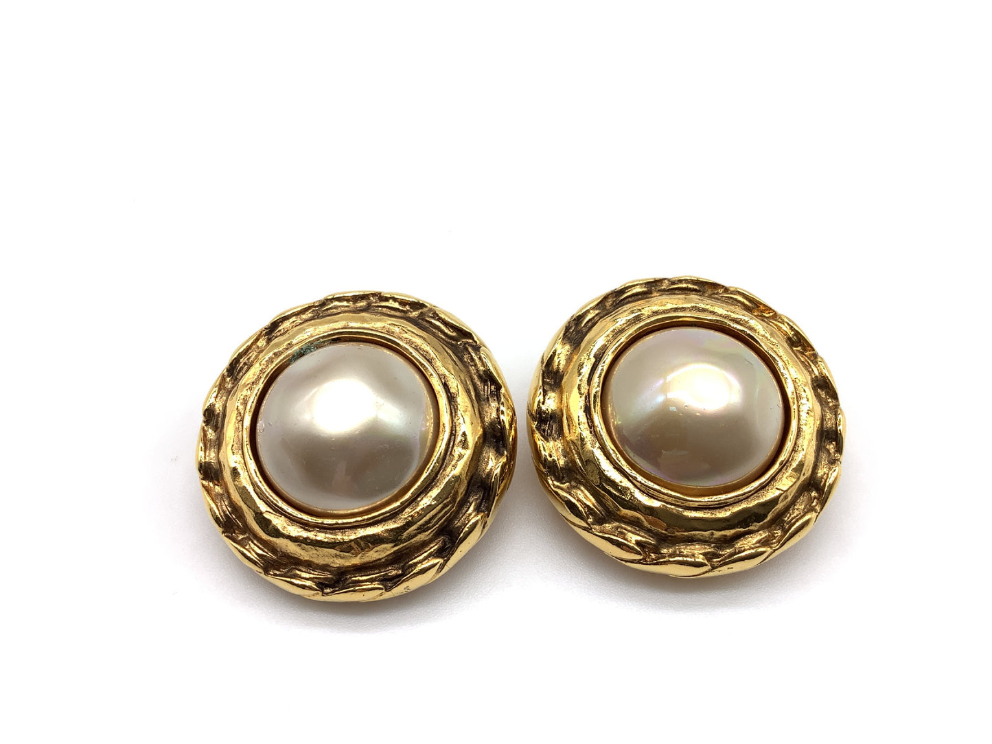 CHANEL Chanel Faux Pearl GP Vintage Earrings