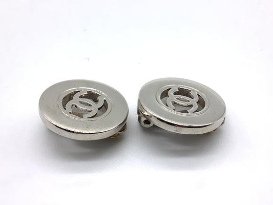 CHANEL Circle Coco Mark Earrings