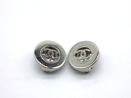 CHANEL Circle Coco Mark Earrings