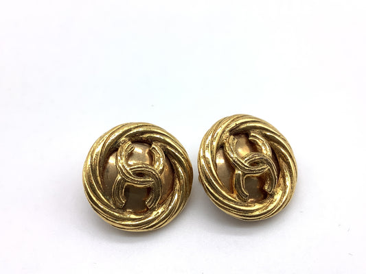 CHANEL Coco Mark Earrings 93P Earrings