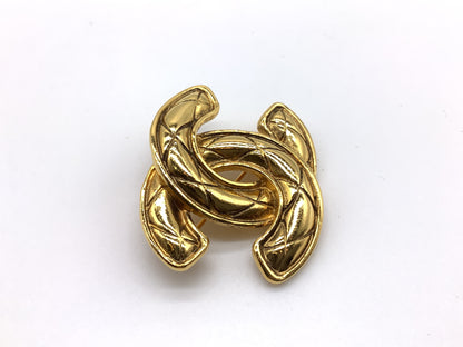 CHANEL Matelasse Brooch Coco Mark Brooch