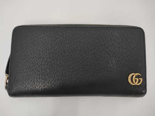 GUCCI Long Wallet with Round Zipper, Black