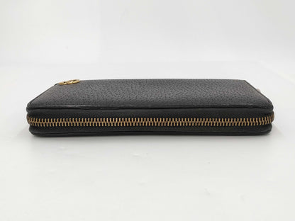GUCCI Long Wallet with Round Zipper, Black