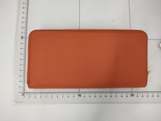 Michael Kors long wallet with round zipper, orange