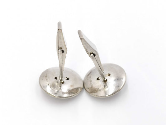 Tiffany & Co. TIFFANY Cufflinks Button Motif 925x750 11.7g Tie Pin/Cufflinks