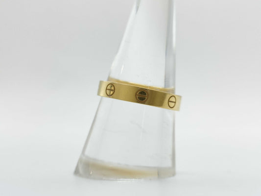 Cartier Love #55 Yellow Gold AU750 3.3g Ring 