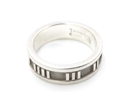 Tiffany & Co. Atlas Ring, 925, 6g, Size 13.5