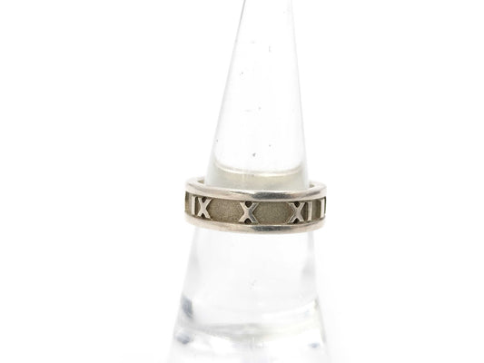 Tiffany & Co. Atlas Ring, 925, 6g, Size 13.5