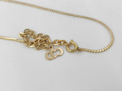 Dior necklace logo necklace
