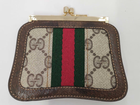 GUCCI GG Plus Sherry Coin Case