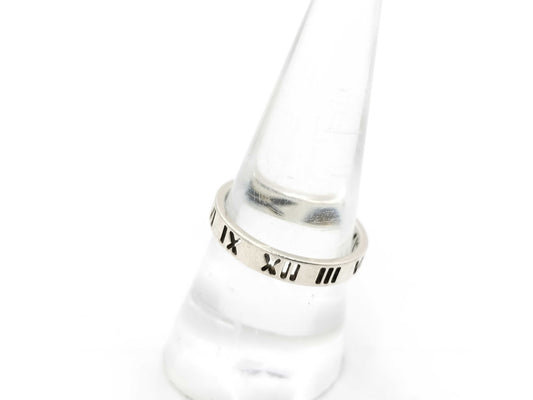 Tiffany & Co. Atlas Ring, 925, 2.4g, Size 17.5
