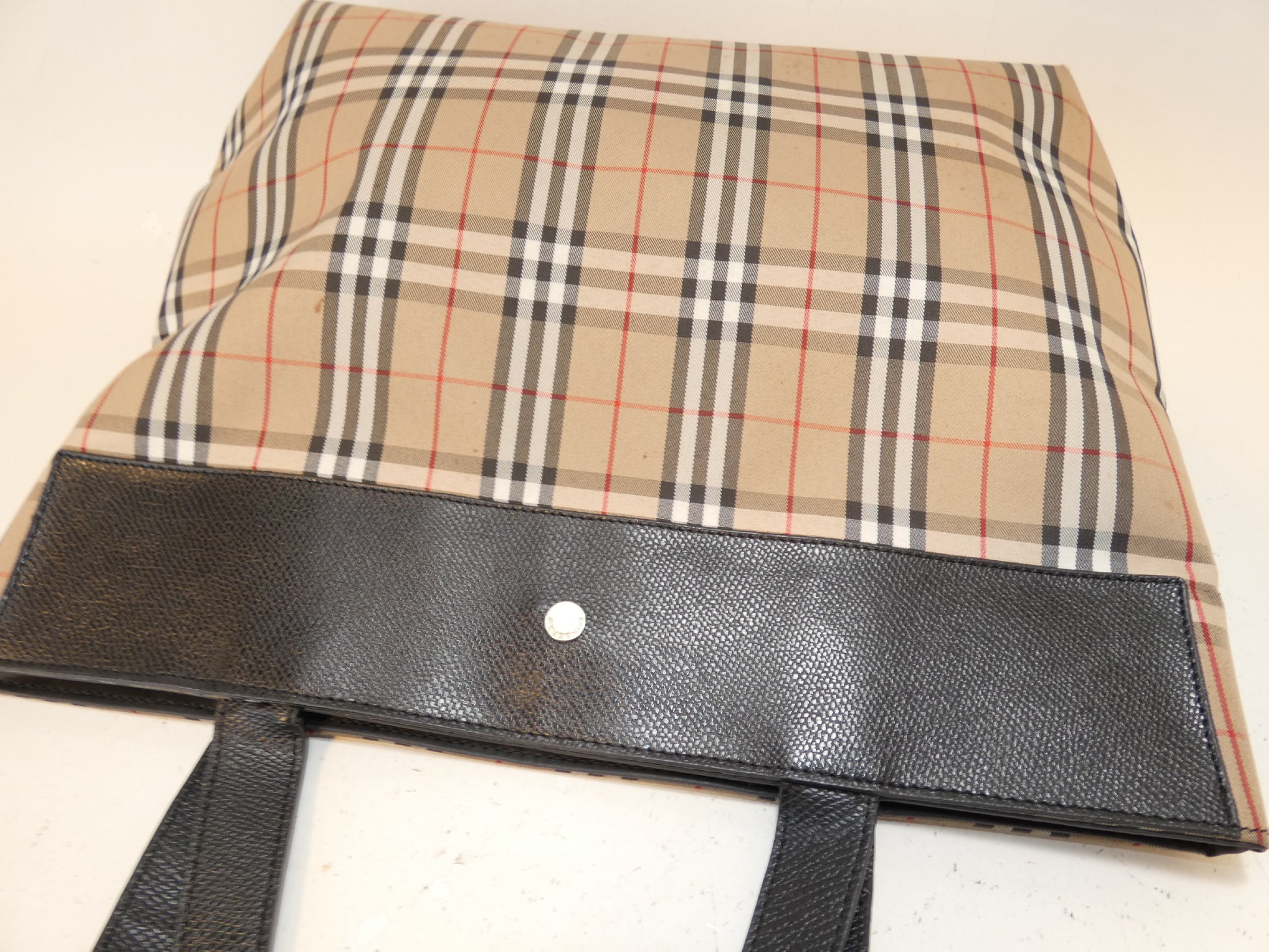 BURBERRY London Nova Check Tote Shoulder Bag
