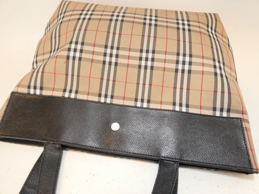 BURBERRY London Nova Check Tote Shoulder Bag