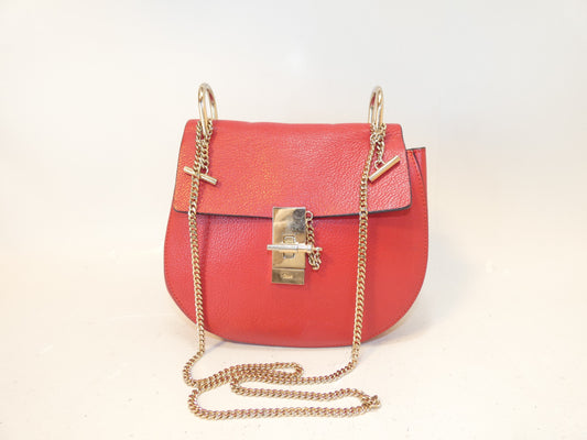 Chloe Drew Leather Chain Shoulder Bag