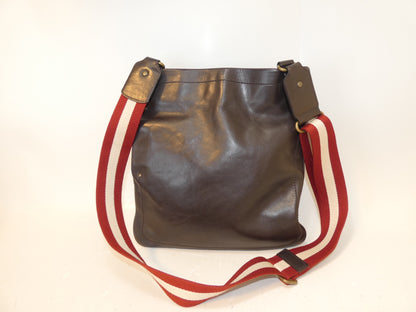 BALLY Leather Dark Brown Shoulder Bag