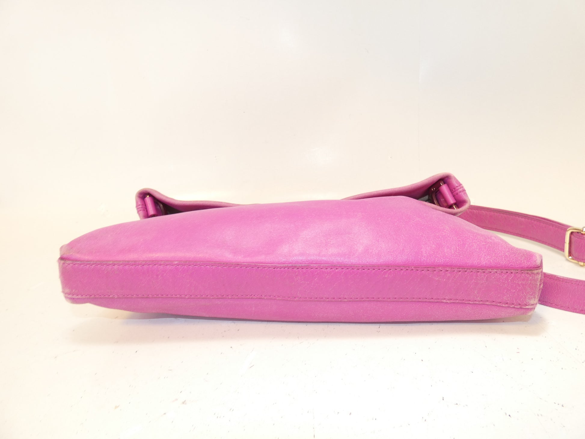 Tory Burch Logo Leather Pink Shoulder Bag