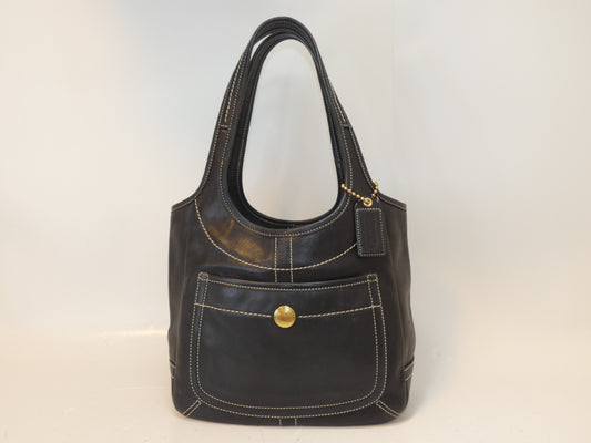 COACH Leather Black Hand Shoulder Bag
