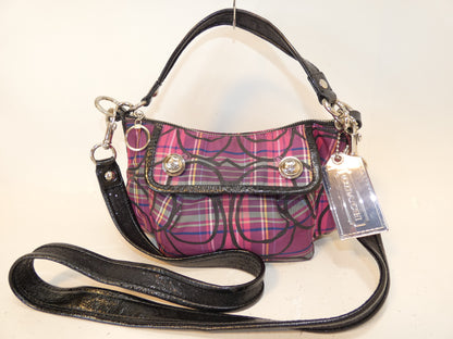 COACH 2-way Check Signature Hand Shoulder Bag